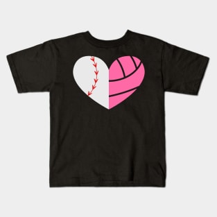 Baseball Heart Kids T-Shirt